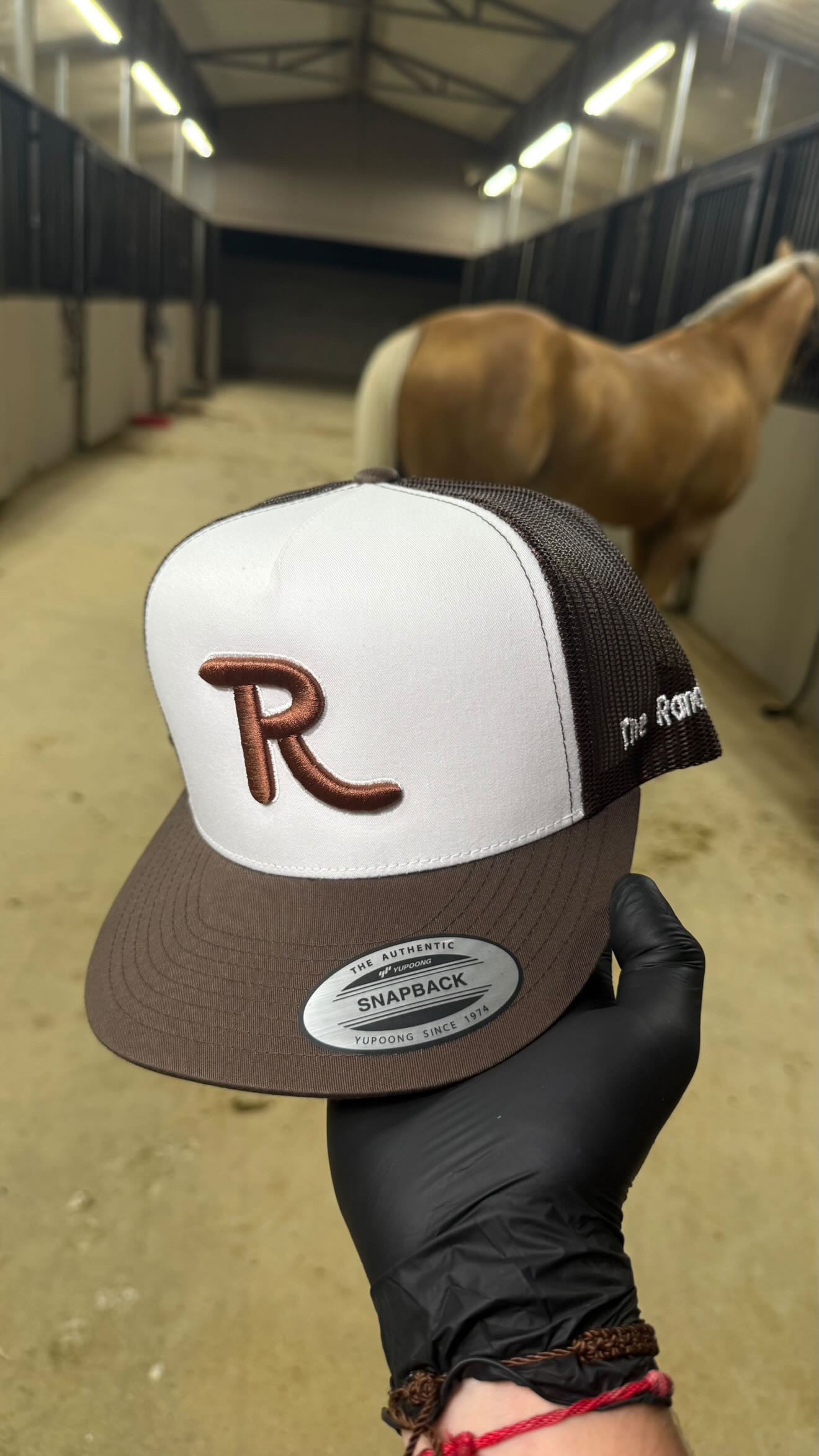 Brown on white R