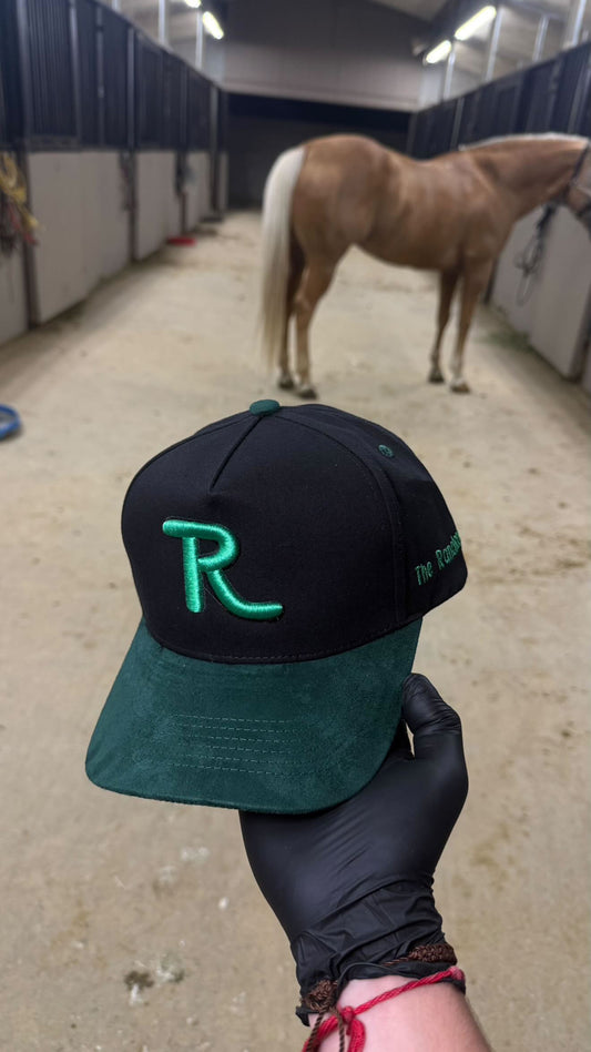 Green on black SUEDE