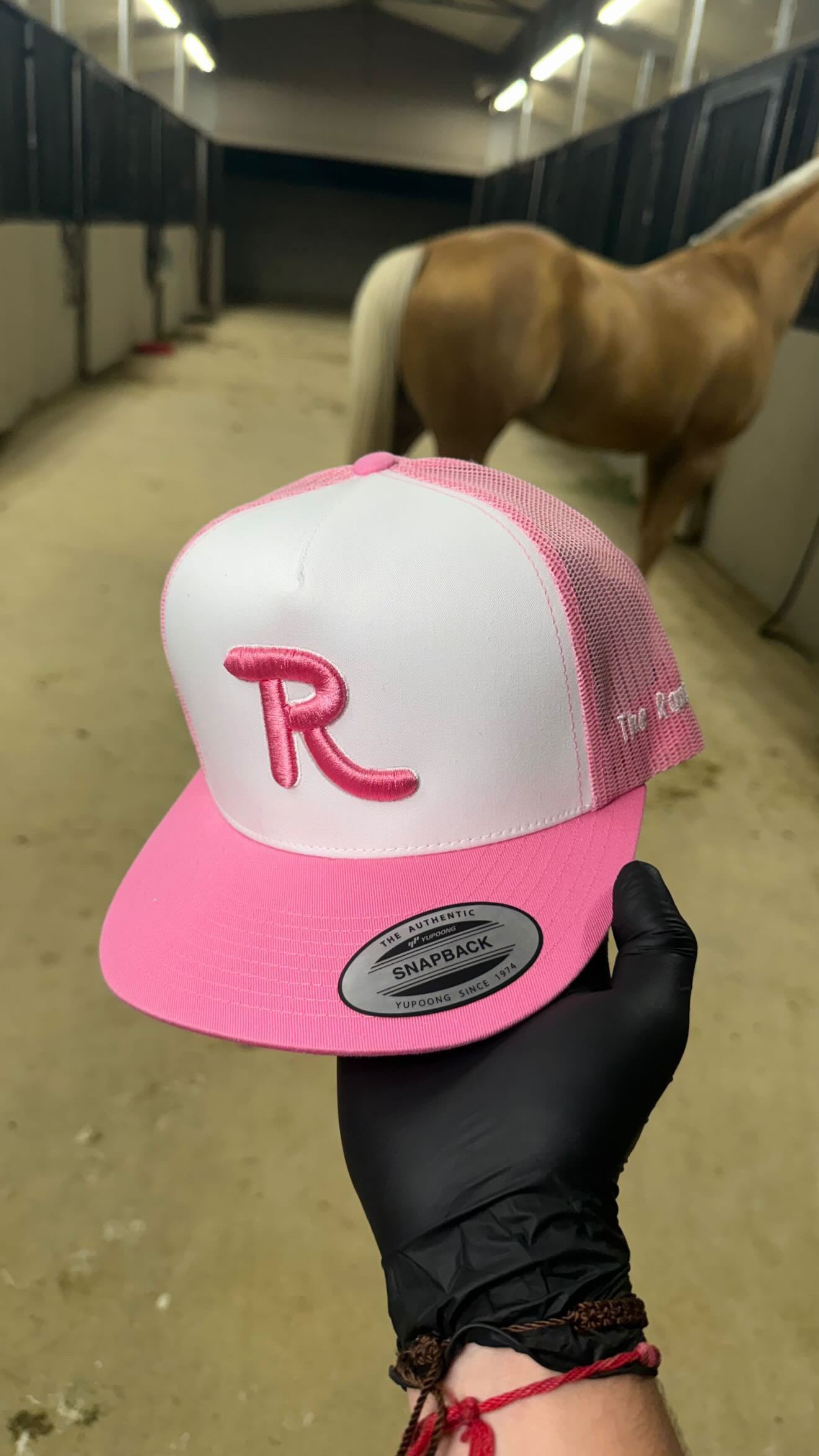 Pink on white R